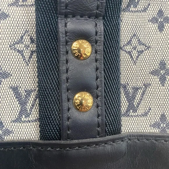 Vintage Louis Vuitton Mini Monogram Josephine GM Navy - Picture 2 of 16